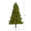 Nearly Natural 6.5ft Vermont Spruce Christmas Tree w/ 450 Warm White LED Lights