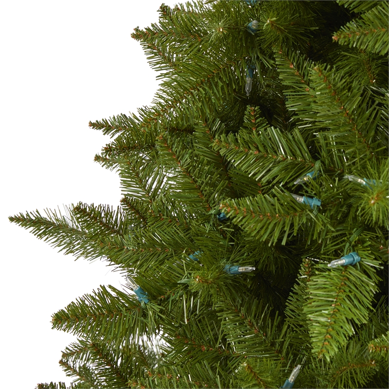 Nearly Natural 6.5ft Vermont Spruce Christmas Tree w/ 450 Warm White LED Lights