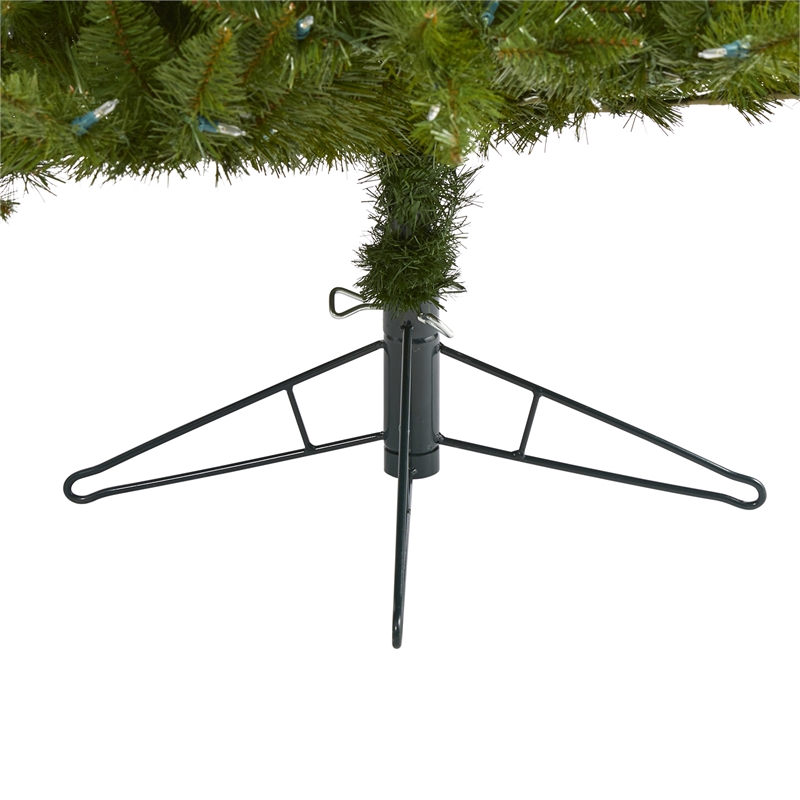 Nearly Natural 6.5ft Vermont Spruce Christmas Tree w/ 450 Warm White LED Lights