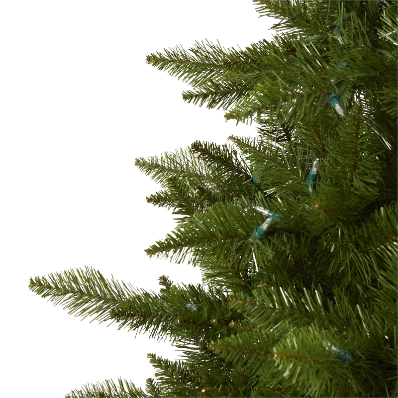 Nearly Natural 9ft Vermont Spruce Christmas Tree with 850 Warm White LED Light