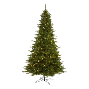 Nearly Natural 9ft Vermont Spruce Christmas Tree with 850 Warm White LED Light