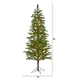 Nearly Natural 7.5ft Fairbanks Fir Christmas Tree with 350 Clear Warm LED