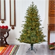 Nearly Natural 5ft New Hampshire Spruce Christmas Tree w/ 300 Warm White Lights