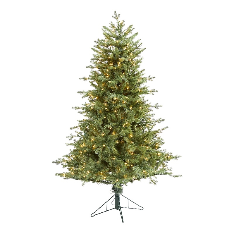 Nearly Natural 5ft New Hampshire Spruce Christmas Tree w/ 300 Warm White Lights