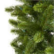 Nearly Natural 8ft Slim Virginia Spruce Christmas Tree with 600 Warm White LED
