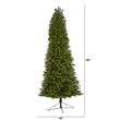 Nearly Natural 9ft Slim Virginia Spruce Christmas Tree with 750 Warm White LED