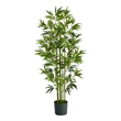 Nearly Natural 5ft Bamboo Artificial Tree in Green