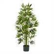 Nearly Natural 4ft Bamboo Artificial Tree in Green