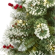 Nearly Natural 4ft Frosted Swiss Pine Christmas Tree w/100 Clear LED and Berries