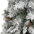 Nearly Natural 3ft Flocked White River Mountain Pine Artificial Christmas Tree