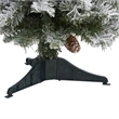 Nearly Natural 3ft Flocked White River Mountain Pine Artificial Christmas Tree
