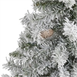 Nearly Natural 4ft Flocked White River Mountain Pine Artificial Christmas Tree