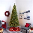 Nearly Natural 10ft White Mountain Pine Christmas Tree w/850 Clear LED