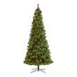 Nearly Natural 10ft White Mountain Pine Christmas Tree w/850 Clear LED
