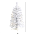 Nearly Natural 2ft White Artificial Christmas Tree with 35 LED Lights