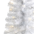 Nearly Natural 2ft White Artificial Christmas Tree with 35 LED Lights