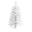 Nearly Natural 2ft White Artificial Christmas Tree with 35 LED Lights