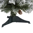 Nearly Natural 3ft Flocked White River Mountain Pine Christmas Tree