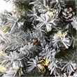Nearly Natural 6ft Flocked White River Mountain Pine Christmas Tree