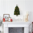 Nearly Natural 2ft Flat Back Wall Hanging Artificial Christmas Tree