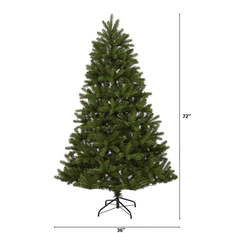 Nearly Natural 6ft New Haven Spruce Natural Look Artificial Christmas Tree