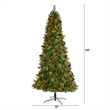 Nearly Natural 9ft Norway Mixed Pine Christmas Tree w/ 650 Clear LED Lights