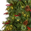 Nearly Natural 9ft Norway Mixed Pine Christmas Tree w/ 650 Clear LED Lights
