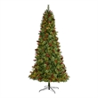 Nearly Natural 9ft Norway Mixed Pine Christmas Tree w/ 650 Clear LED Lights