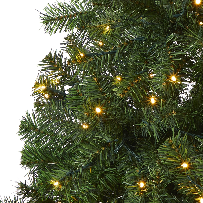 Nearly Natural 6ft Northern Tip Pine Artificial Christmas Tree w/ 250 Clear LED