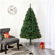 Nearly Natural 6ft Northern Tip Pine Artificial Christmas Tree w/ 250 Clear LED