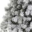 Nearly Natural 7ft Flocked West Virginia Fir Artificial Green Christmas Tree