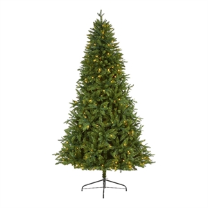Nearly Natural 7ft New Hampshire Fir Christmas Tree w/ 450 Clear LED Lights