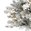 Nearly Natural 3ft Flocked West Virginia Spruce Christmas Tree w/50 Clear Lights