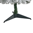 Nearly Natural 3ft Flocked Pencil Christmas Tree with 50 Clear Lights in White