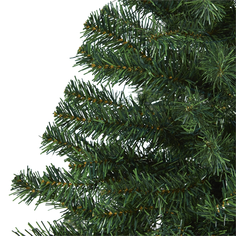 Nearly Natural 5ft Northern Tip Pine Artificial Green Christmas Tree in Green