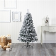 Nearly Natural 5ft Flocked Rock Springs Spruce Artificial Green Christmas Tree