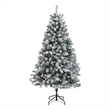 Nearly Natural 6ft Flocked Rock Springs Spruce Artificial Green Christmas Tree