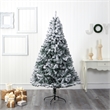 Nearly Natural 7ft Flocked Rock Springs Spruce Christmas Tree