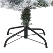 Nearly Natural 4ft Flocked Rock Springs Spruce Christmas Tree w/ 100 Clear LED