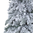 Nearly Natural 8ft Flocked Vermont Mixed Pine Christmas Tree w/ 600 LED