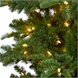 Nearly Natural 8ft South Carolina Fir Christmas Tree w/ 650 Clear LED Lights