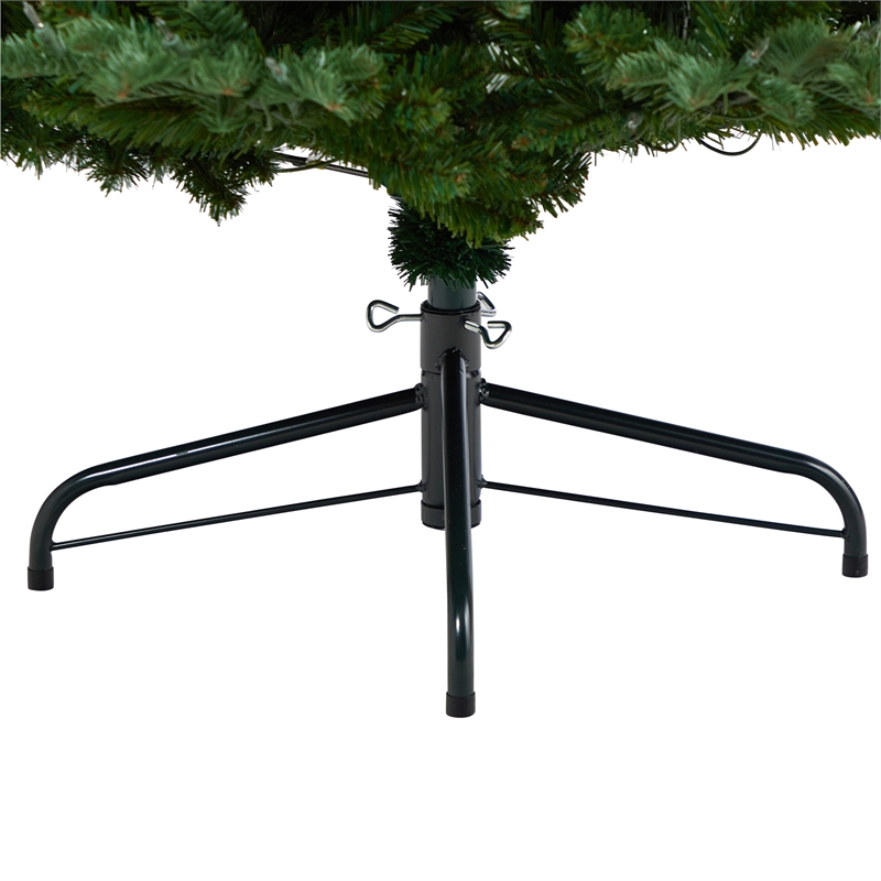 Nearly Natural 8ft South Carolina Fir Christmas Tree w/ 650 Clear LED Lights
