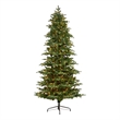 Nearly Natural 8ft South Carolina Fir Christmas Tree w/ 650 Clear LED Lights