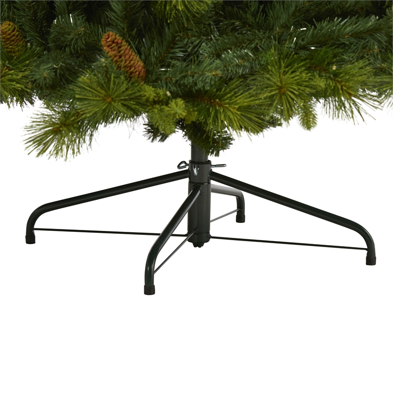 Nearly Natural 7.5ft North Carolina Mixed Pine Christmas Tree w/470 LED