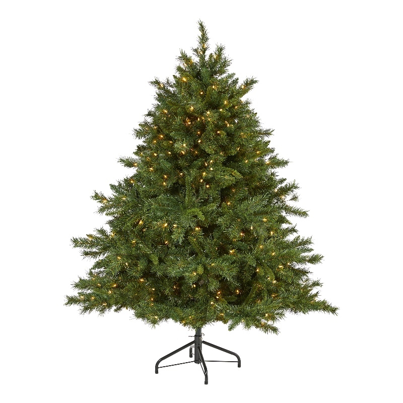 Nearly Natural 6ft Wyoming Mixed Pine Christmas Tree w/ 450 Clear Lights