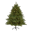 Nearly Natural 6ft Wyoming Mixed Pine Christmas Tree w/ 450 Clear Lights