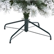 Nearly Natural 7ft Flocked Oregon Pine Christmas Tree w/ 400 Clear Lights