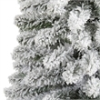 Nearly Natural 6ft Flocked Pencil Artificial Christmas Tree
