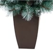 Nearly Natural 3.5ft Frosted Tip BC Mountain Pine Christmas Tree in White