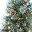 Nearly Natural 3.5ft Frosted Tip BC Mountain Pine Christmas Tree in White